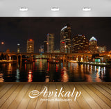 Avikalp Exclusive Awi1749 Downtown Tampa Florida City View Full HD Wallpapers for Living room, Hall,