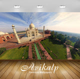 Avikalp Exclusive Awi1787 Taj Mahal Painting Full HD Wallpapers for Living room, Hall, Kids Room, Ki