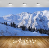 Avikalp Exclusive Awi1850 Snowy Mountains Full HD Wallpapers for Living room, Hall, Kids Room, Kitch