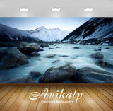 Avikalp Exclusive Awi1898 Scenery Nature Snow Lake Full HD Wallpapers for Living room, Hall, Kids Ro