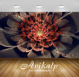 Avikalp Exclusive Awi1962 Designer Flower Full HD Wallpapers for Living room, Hall, Kids Room, Kitch