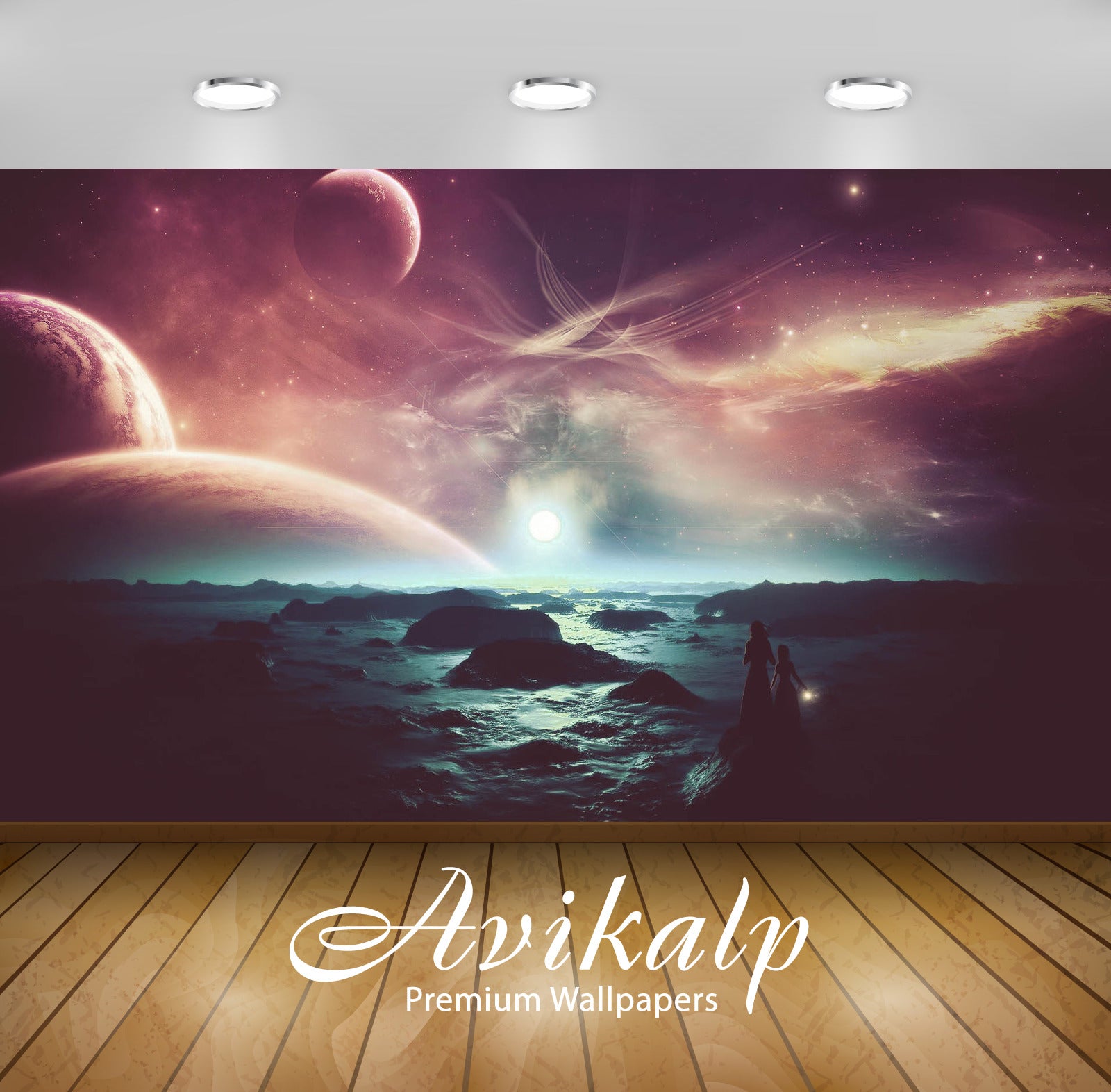 Avikalp Exclusive Awi1970 Space Nature Abstract Full HD Wallpapers for Living room, Hall, Kids Room,