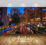 Avikalp Exclusive Awi1973 City Lake View Full HD Wallpapers for Living room, Hall, Kids Room, Kitche