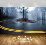 Avikalp Exclusive Awi1983 Foggy Road Full HD Wallpapers for Living room, Hall, Kids Room, Kitchen, T
