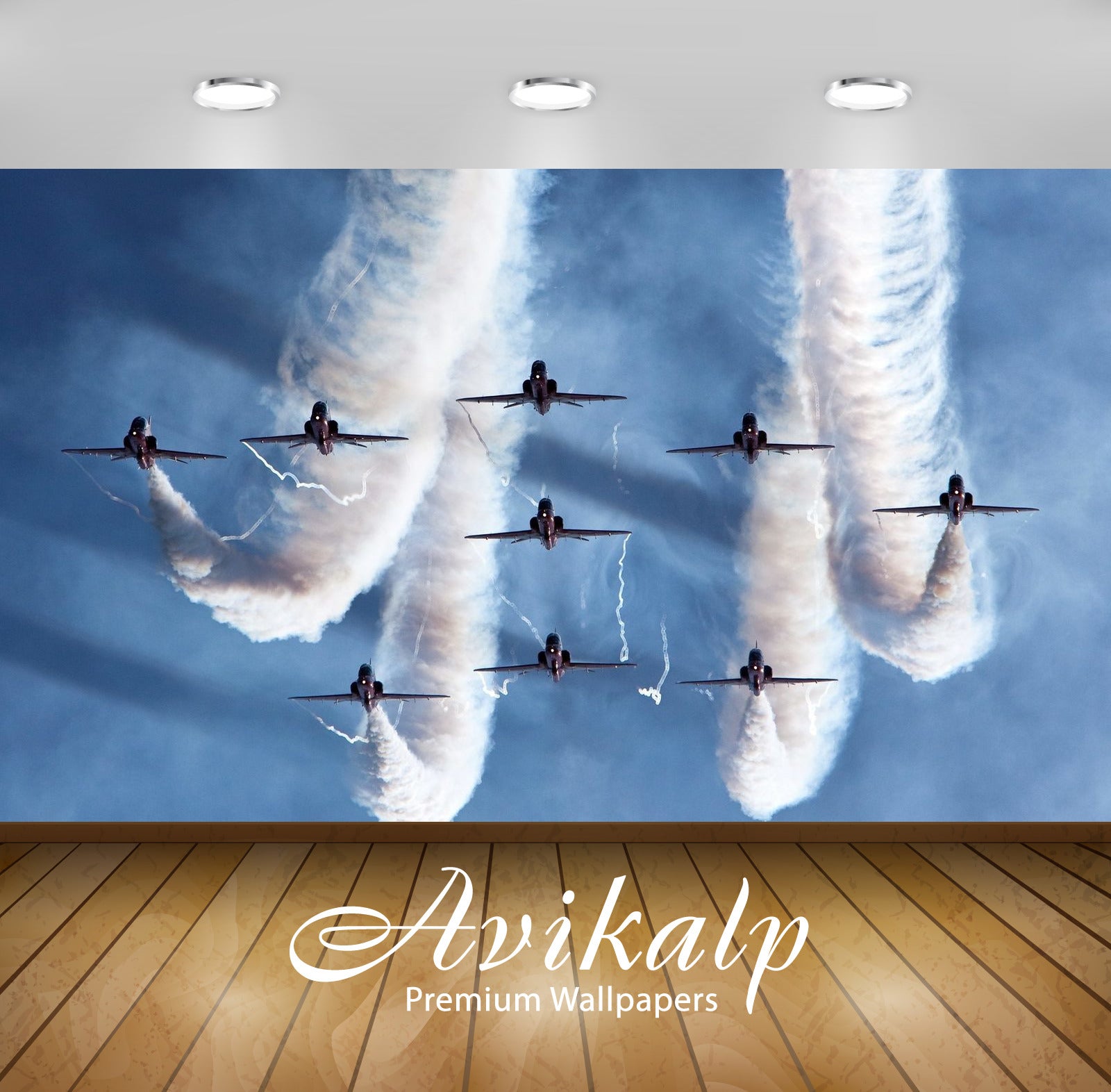Avikalp Exclusive Awi2018 Aerobatic Team Air Force  Full HD Wallpapers for Living room, Hall, Kids R