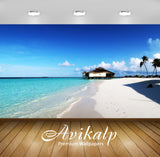 Avikalp Exclusive Premium maldives HD Wallpapers for Living room, Hall, Kids Room, Kitchen, TV Backg