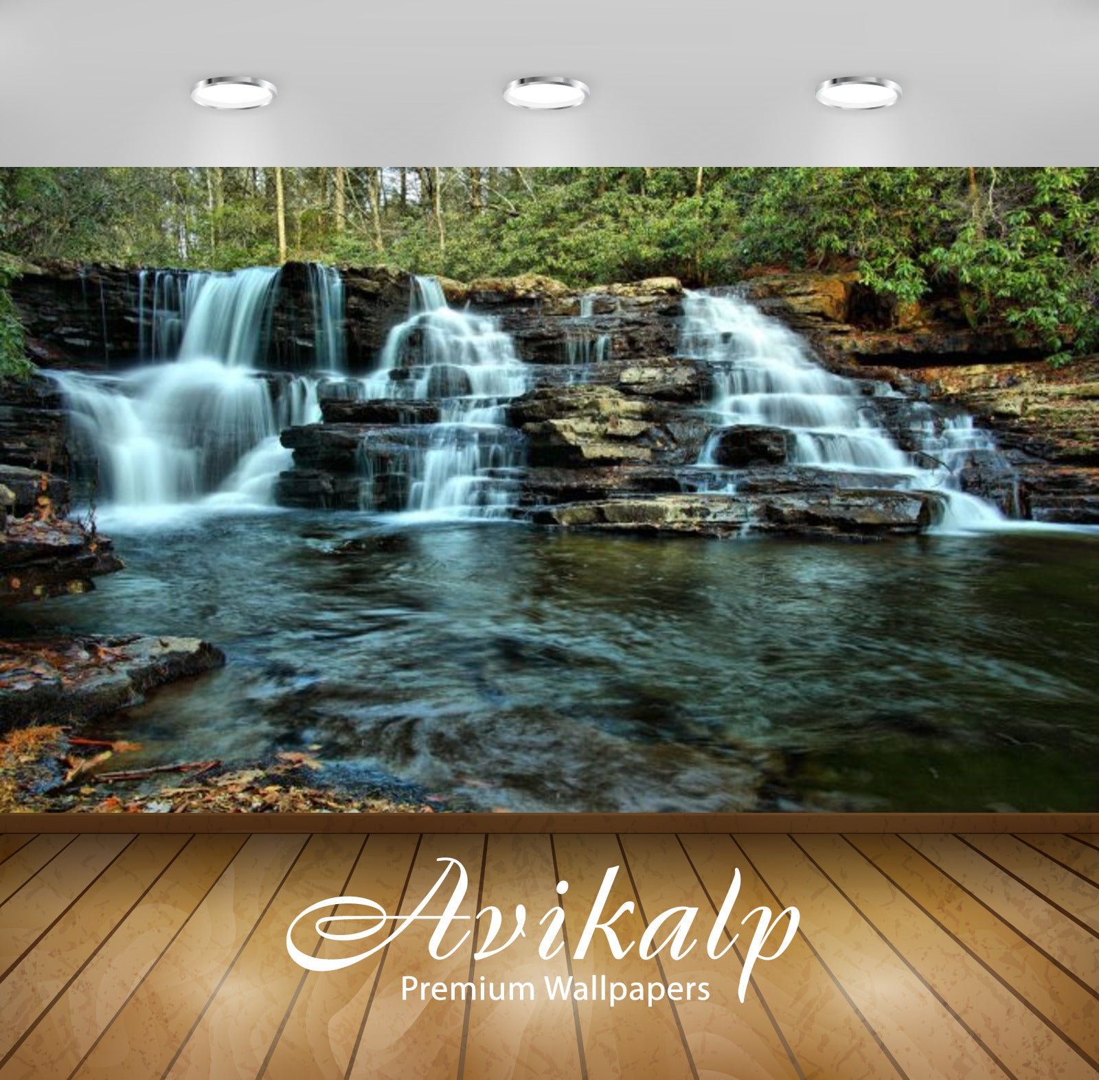 Avikalp Exclusive Awi2048 Cascade Waterfall Upper Cascade Virginia Forestwander   Full HD Wallpapers