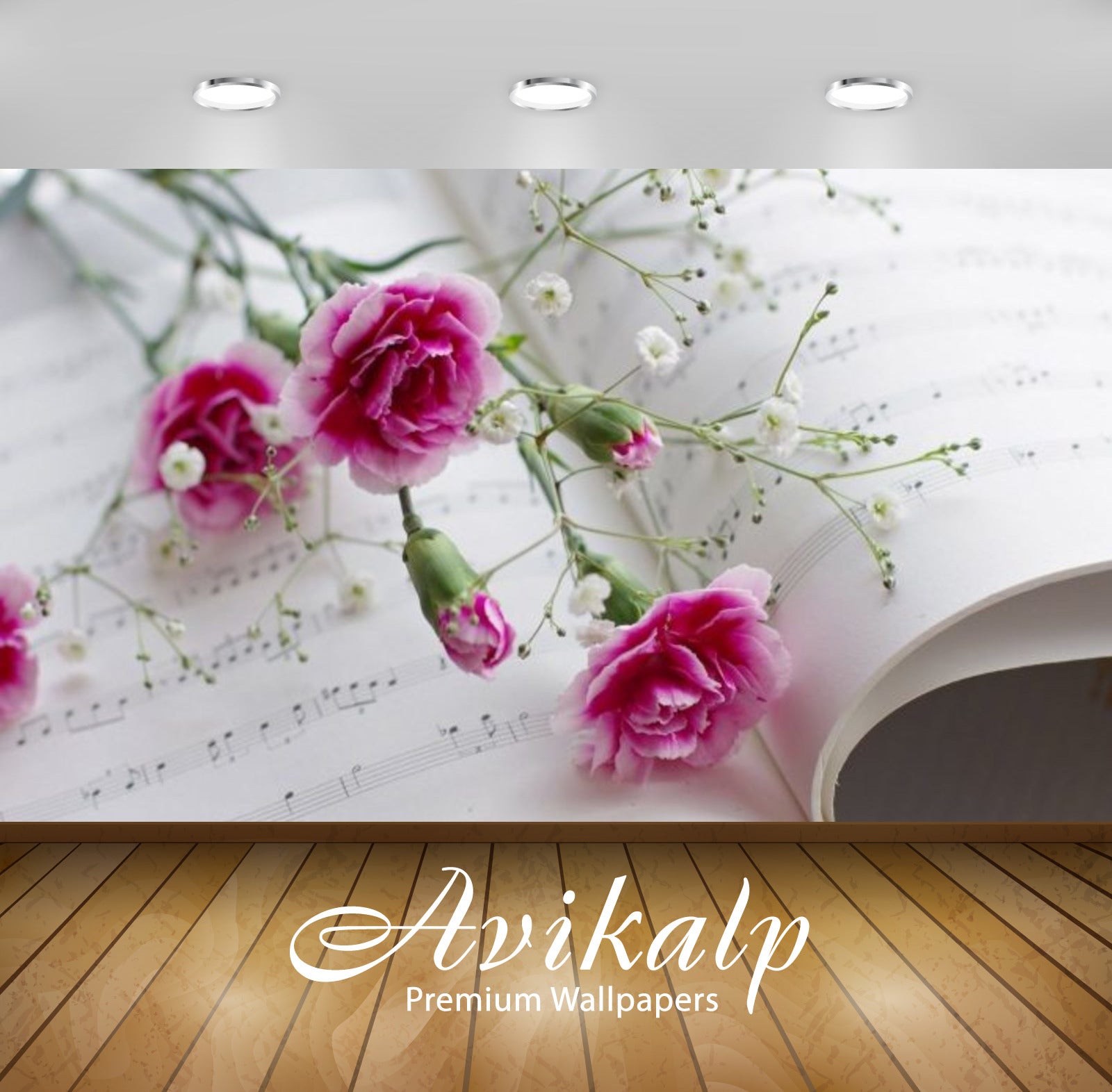 Avikalp Exclusive Awi2124 Pink Carnations Gypsophila Paniculata Sheet Music  Full HD Wallpapers for