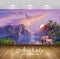 Avikalp Exclusive Awi2177 Beautiful fantasy art background mountain ezero konji sun birds Full HD Wa