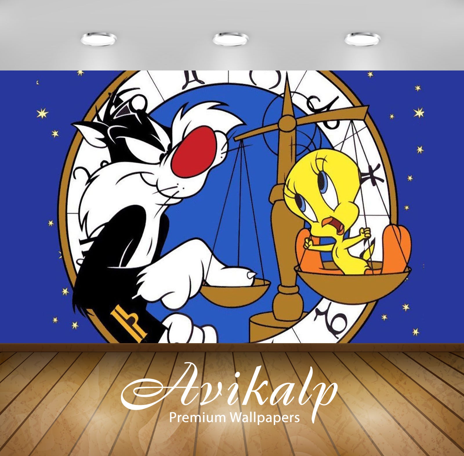 Avikalp Exclusive Awi2239 Looney Tunes Tweety Bird and Sylvester Cat Zodiac signs Full HD Wallpapers
