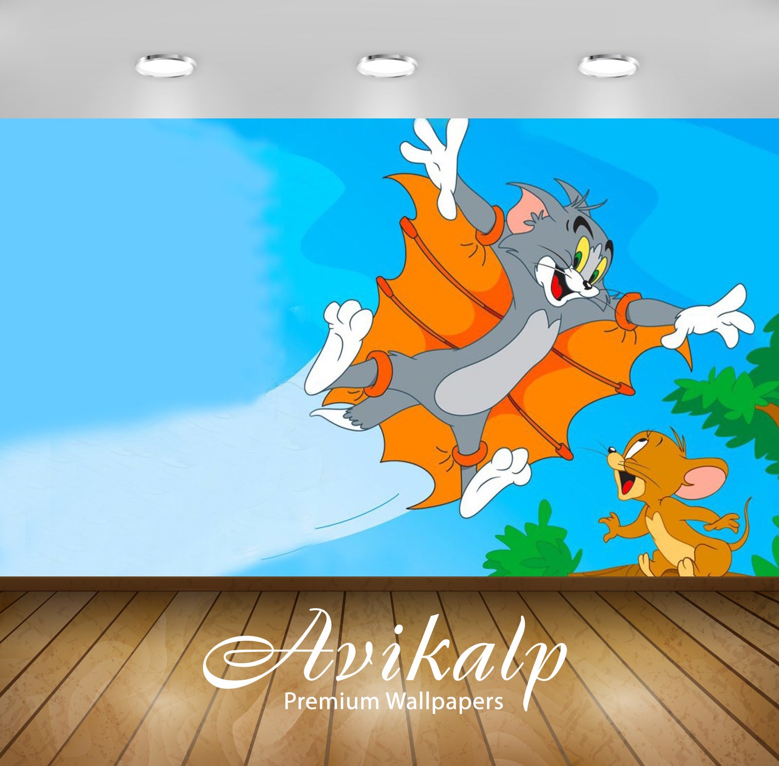 Avikalp Exclusive Awi2257 Tom And Jerry Classic Collection Full HD Wallpapers for Living room, Hall,