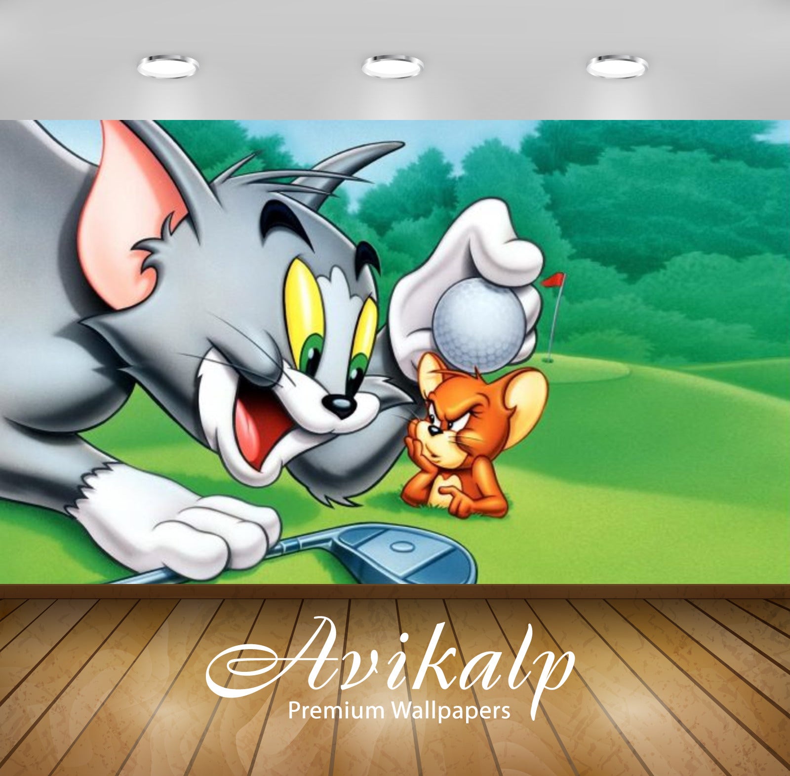 Avikalp Exclusive Awi2264 Tom And Jerry Greatests Chases Full HD Wallpapers for Living room, Hall, K