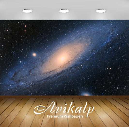 Avikalp Exclusive Awi2365 Andromeda Spiral Galaxy Full HD Wallpapers for Living room, Hall, Kids Roo