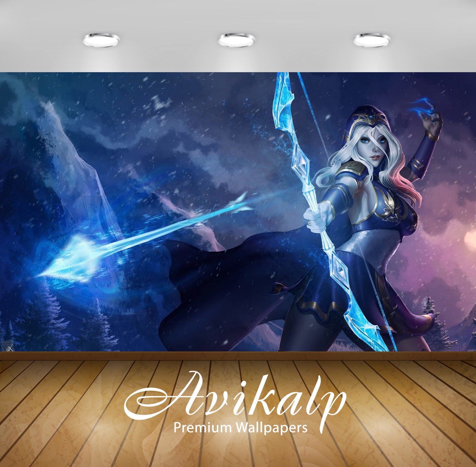Avikalp Exclusive Awi2389 Ashe Fan Art Heroine League Of Legends Video Game Full HD Wallpapers for L