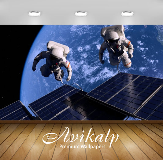 Avikalp Exclusive Awi2391 Astronaut Nasa Space Sci Fi Earth Planet Full HD Wallpapers for Living roo