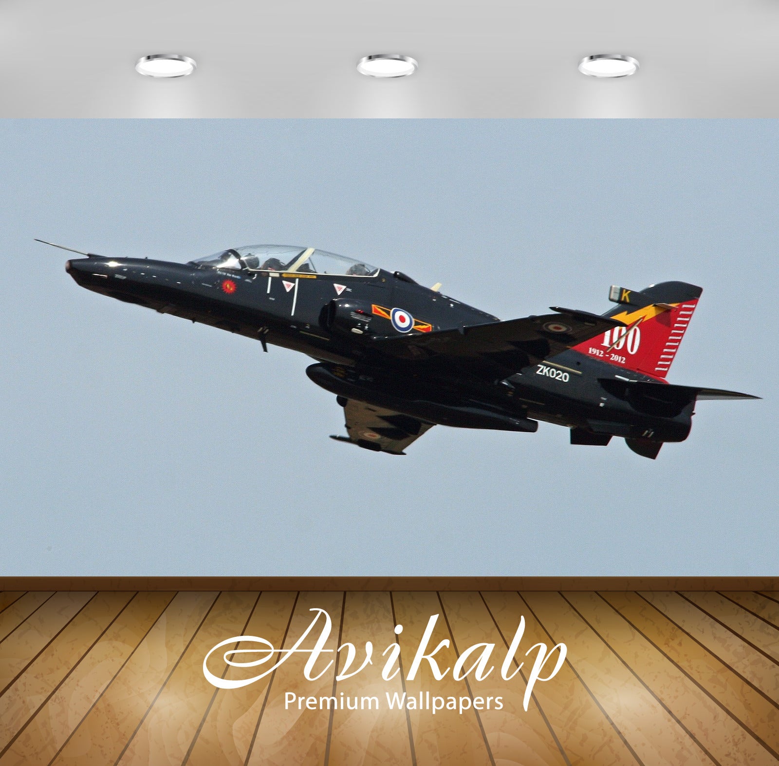 Avikalp Exclusive Awi2407 Bae Hawk T2 Zk020 K Fighter Aircraft Full HD Wallpapers for Living room, H