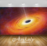 Avikalp Exclusive Awi2445 Black Hole Full HD Wallpapers for Living room, Hall, Kids Room, Kitchen, T