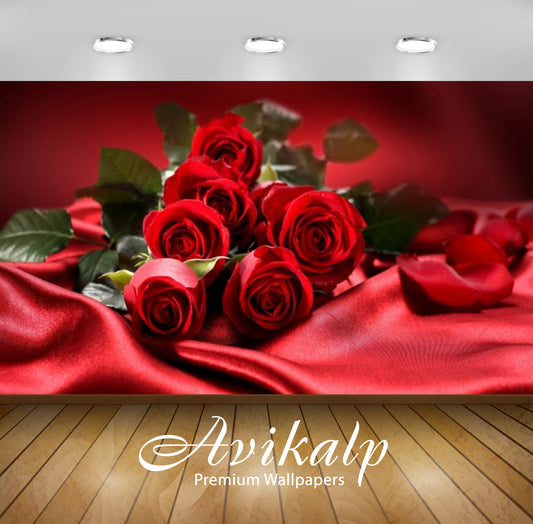 Avikalp Exclusive Awi2460 Bouquet Flowers Red Roses Love Valentine S Day Full HD Wallpapers for Livi