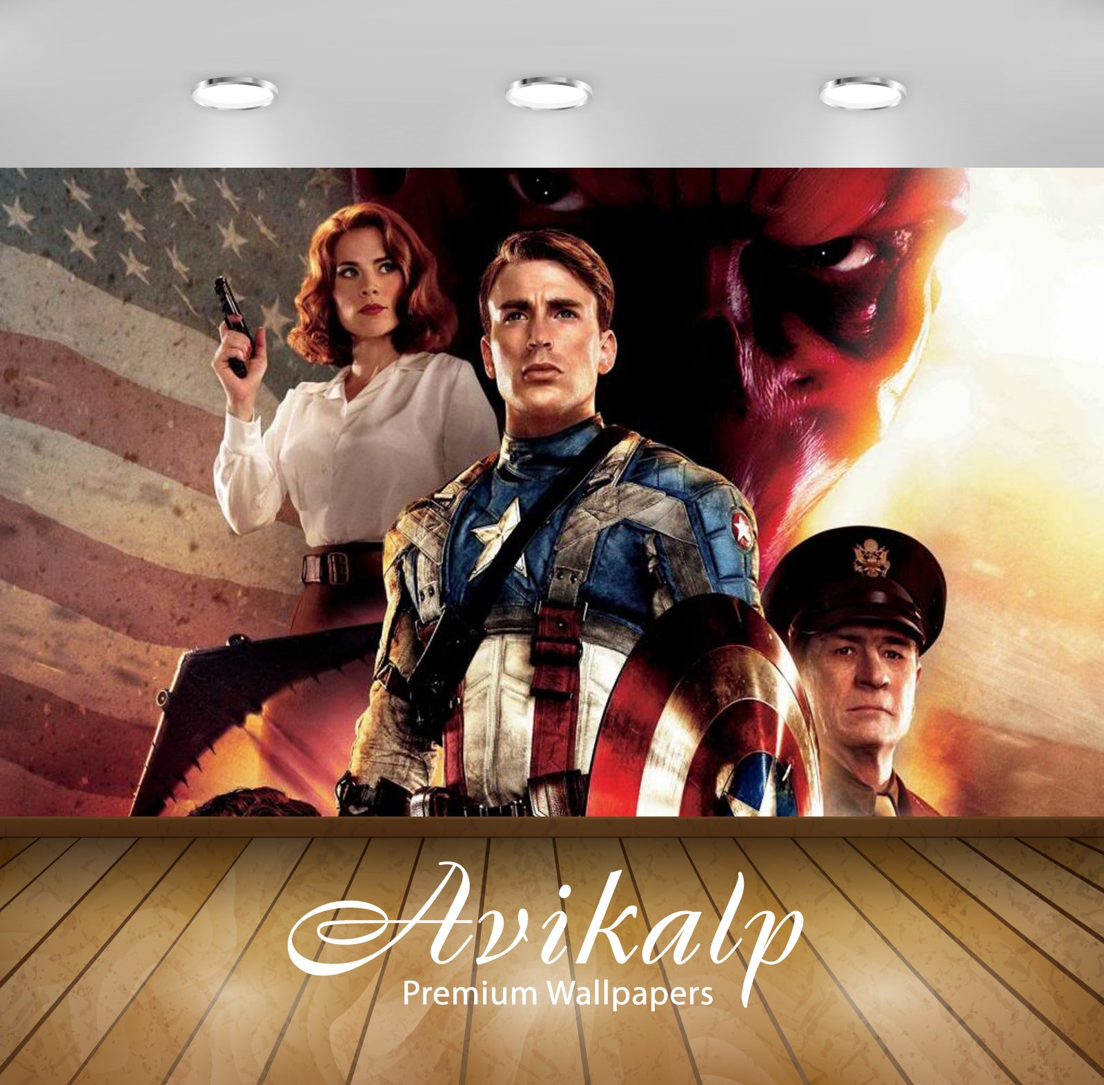 Avikalp Exclusive Awi2504 Civil War Captain America Chris Evans Full HD Wallpapers for Living room,