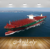 Avikalp Exclusive Awi2539 Cscl World's Largest Containership Full HD Wallpapers for Living room, Hal