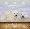 Avikalp Exclusive Awi2540 Cute Baby Polar Bear Animals Full HD Wallpapers for Living room, Hall, Kid