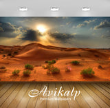 Avikalp Exclusive Awi2550 Desert Landscape Summer Sunset In The Desert Red Sand Beautiful Picture Fu