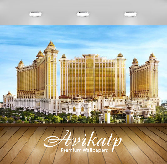 Avikalp Exclusive Awi2648 Galaxy Hotel Macau China Full HD Wallpapers for Living room, Hall, Kids Ro