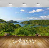 Avikalp Exclusive Awi2689 Gulf Of Papagayo Costa Rica Tropical Green Forest Ocean Blue Sky Full HD W