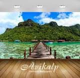 Avikalp Exclusive Awi2736 Island Of Bohej Doolang Sabah Malaysia Port Wooden Platform Full HD Wallpa