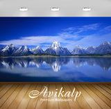 Avikalp Exclusive Awi2737 Jackson Lake In Wyoming Grand Teton National Park Usa Rocky Mountains Blue