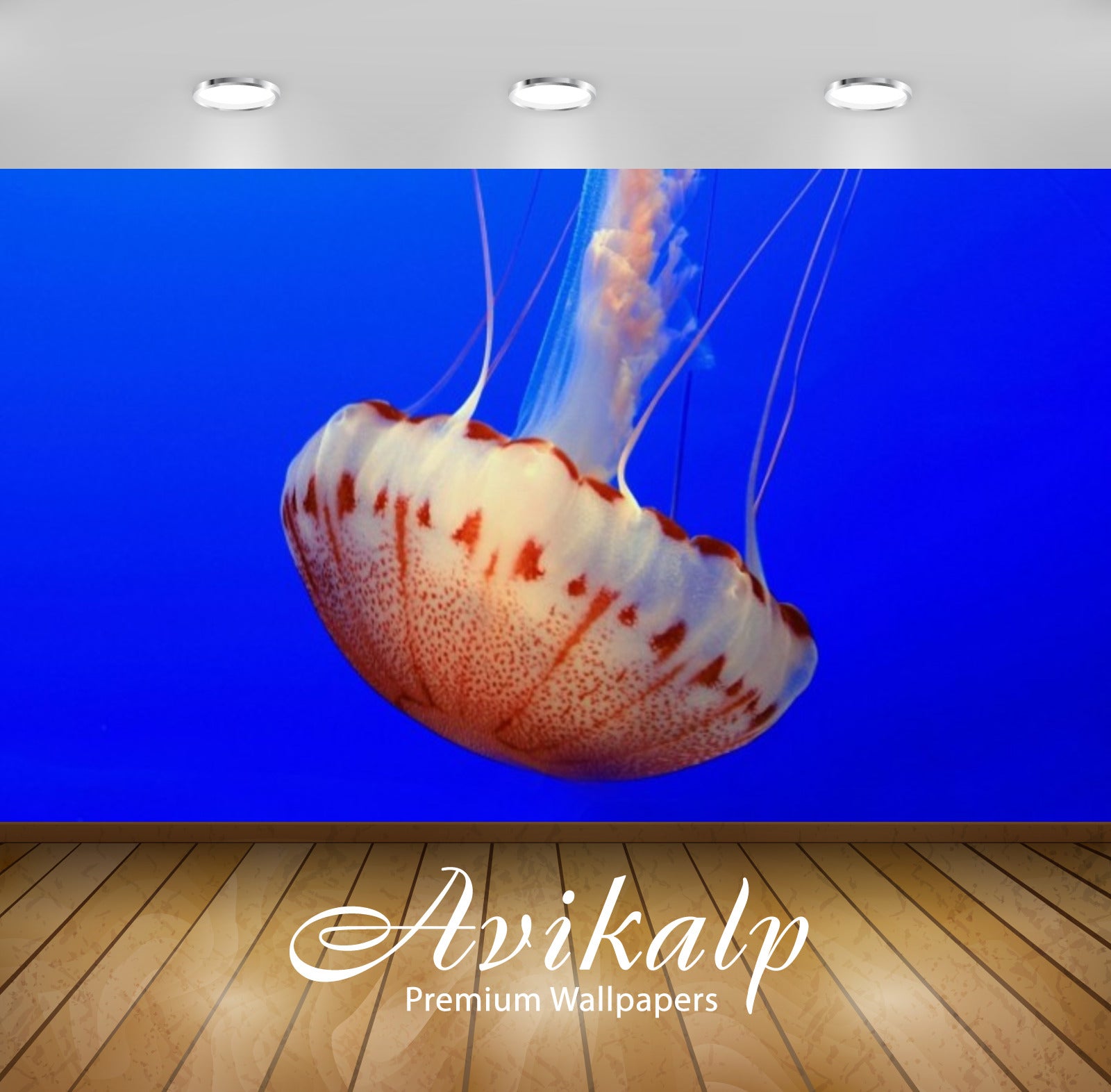 Avikalp Exclusive Awi2741 Jellyfish Full HD Wallpapers for Living room, Hall, Kids Room, Kitchen, TV