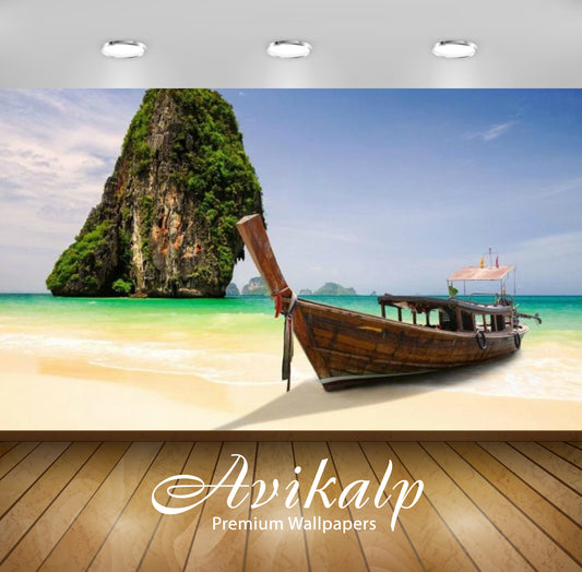 Avikalp Exclusive Awi2758 Krabi Phuket Bangkok Thailand Beach Boat Sea Rock Blue Sky Full HD Wallpap