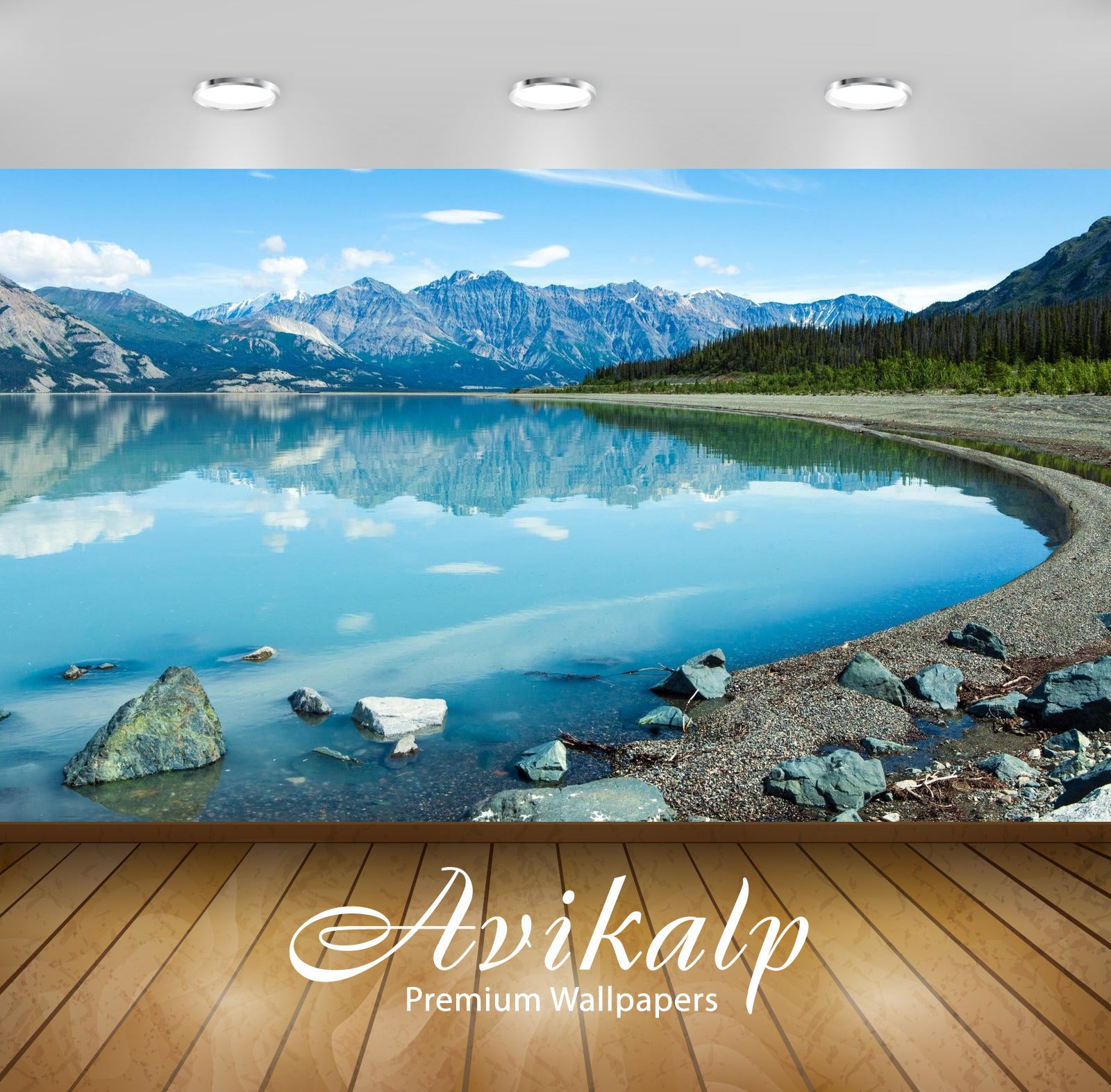 Avikalp Exclusive Awi2766 Lake Kluane Southwest Area Of The Yukon Canada Kluane National Park And Re