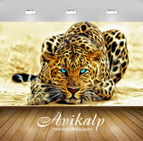 Avikalp Exclusive Awi2791 Leopard Art Abstract Full HD Wallpapers for Living room, Hall, Kids Room,