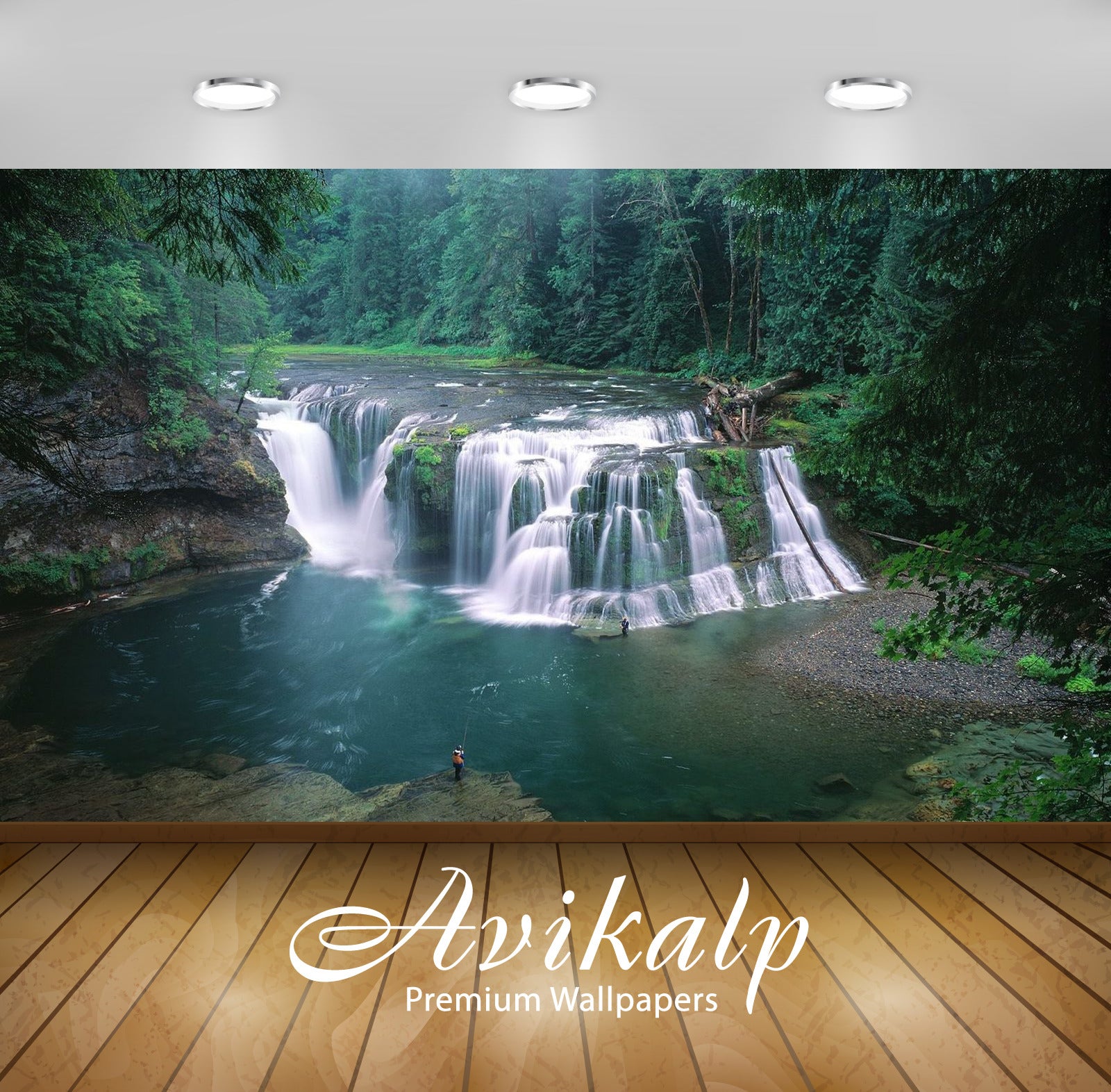 Avikalp Exclusive Awi2794 Lewis River Tributary In Washington Beautiful Waterfall Full HD Wallpapers