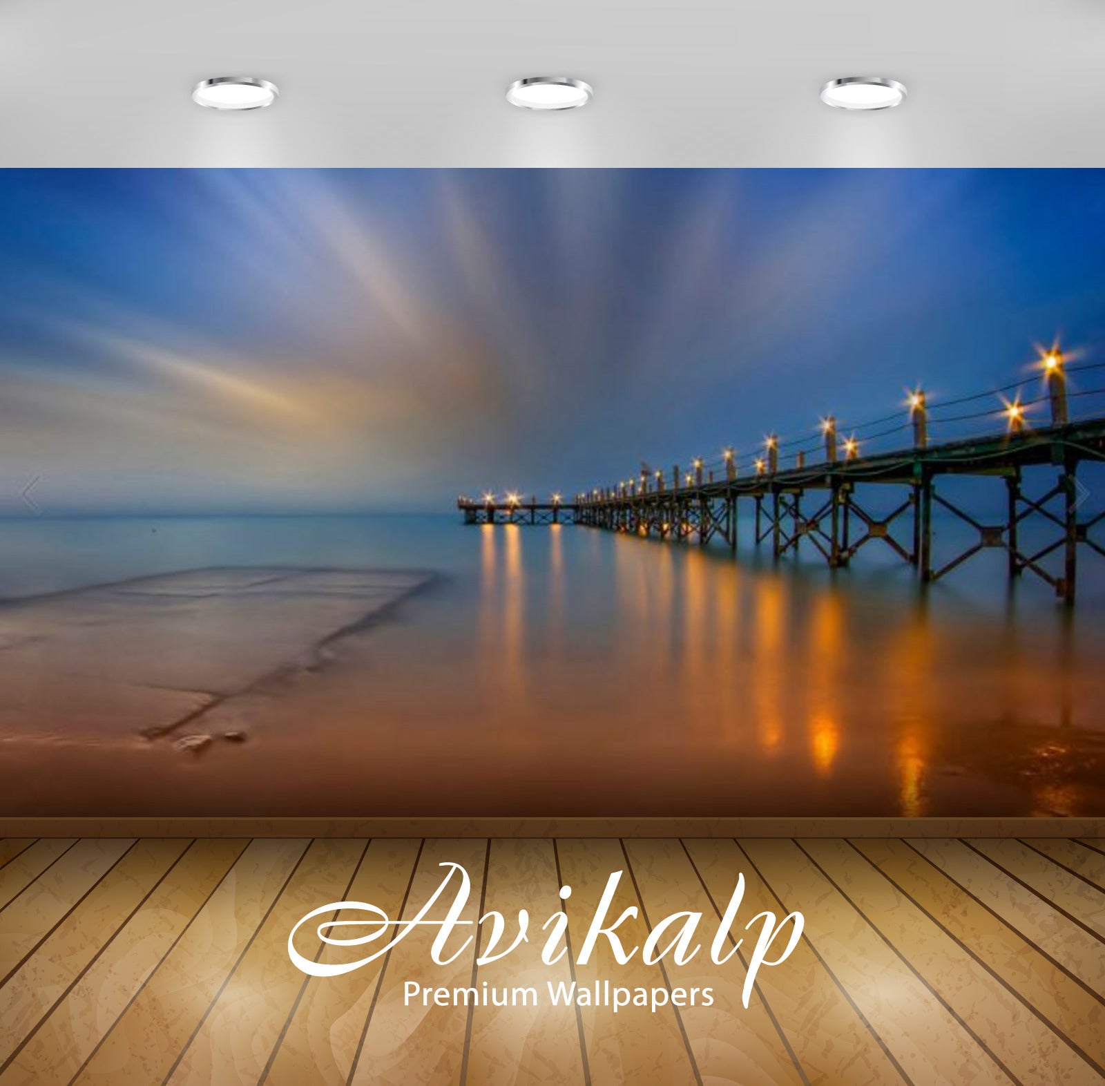 Avikalp Exclusive Awi2797 Littel Venice Resort Sokhna Egypt Blackout Bridge Reflection Of Night Ligh