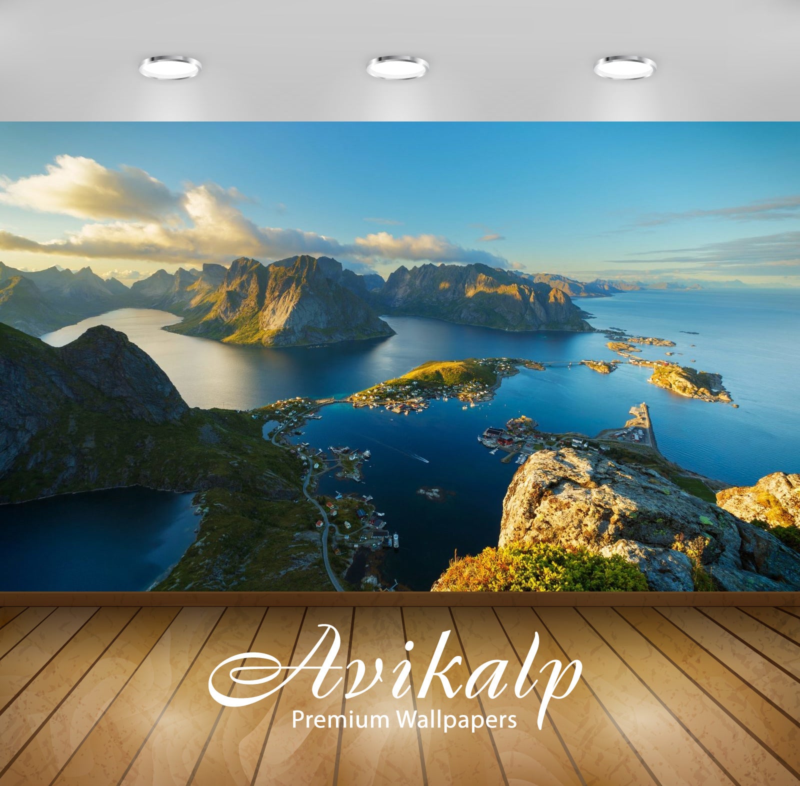 Avikalp Exclusive Awi2799 Lofoten Islands Norway Panorama Of Reinebringen One Of The Highest Mountai