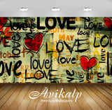 Avikalp Exclusive Awi2804 Love Art Full HD Wallpapers for Living room, Hall, Kids Room, Kitchen, TV
