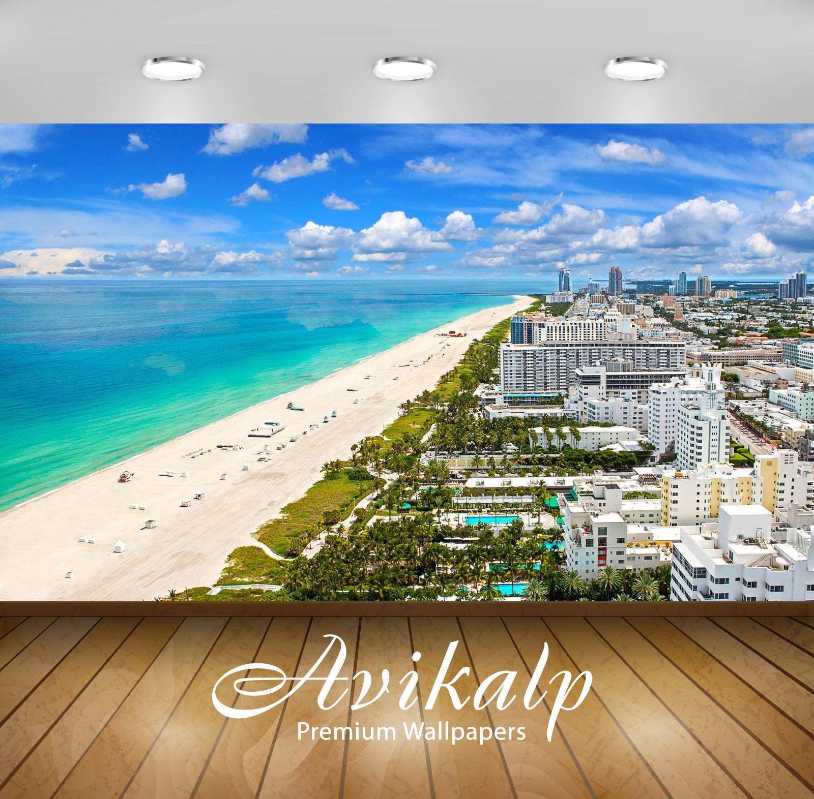 Wallpaper Miami Beach sea skyscrapers dusk USA 2560x1600 HD Picture  Image