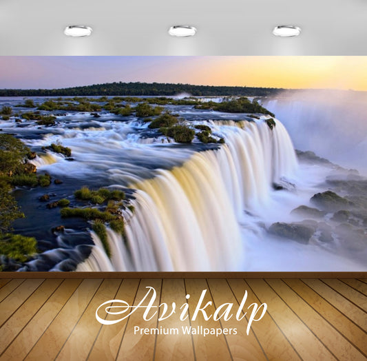 Avikalp Exclusive Awi2848 Nature Argentina Brazil Waterfalls Iguazu Falls Full HD Wallpapers for Liv