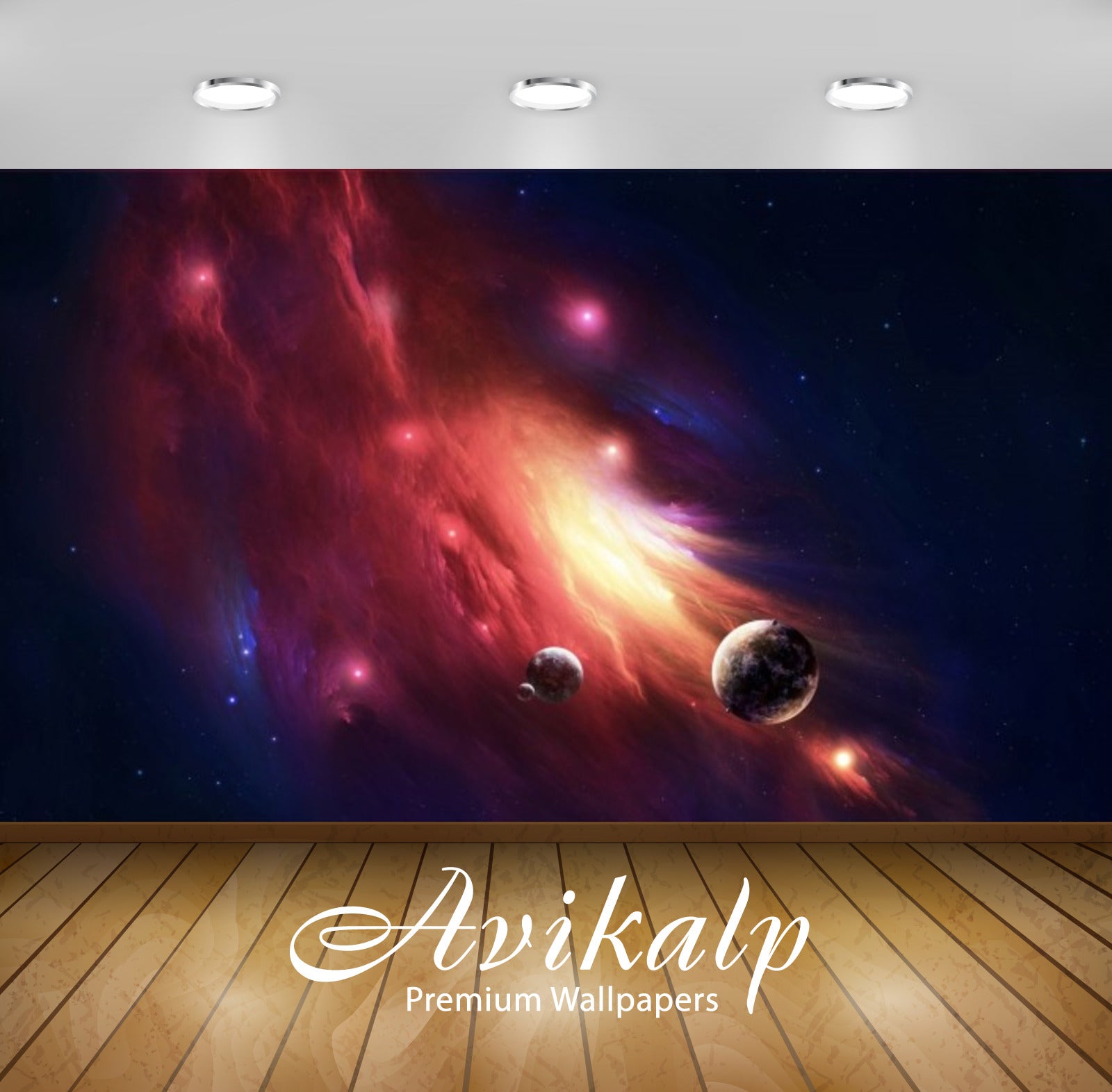 Avikalp Exclusive Awi2851 Nebula Elevation Full HD Wallpapers for Living room, Hall, Kids Room, Kitc