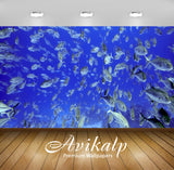 Avikalp Exclusive Awi2876 Ocean Fish Underwater Full HD Wallpapers for Living room, Hall, Kids Room,