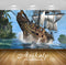 Avikalp Exclusive Awi2909 Pirate Ship Accompanied By Dolphins Full HD Wallpapers for Living room, Ha