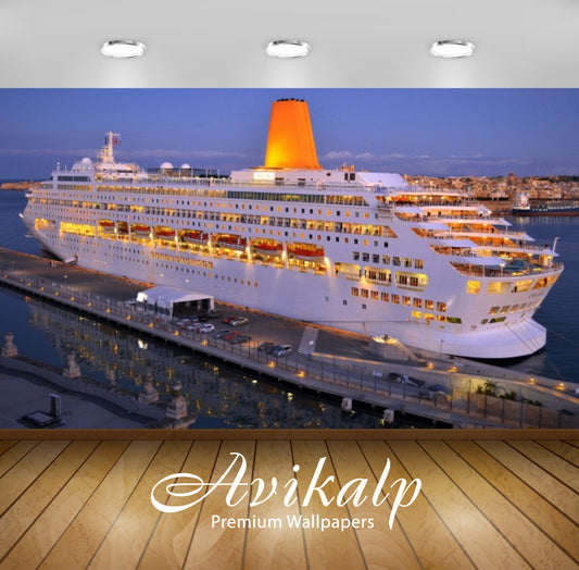 Avikalp Exclusive Awi3009 Ship Cruise Full HD Wallpapers for Living room, Hall, Kids Room, Kitchen,