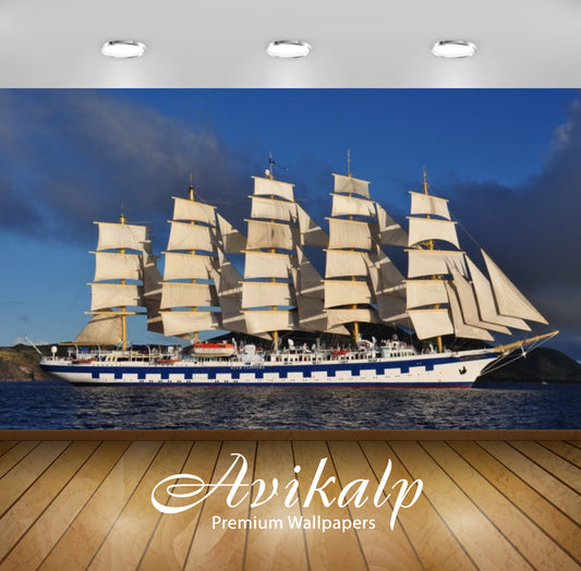 Avikalp Exclusive Awi3049 Star Clippers Sea Ship Full HD Wallpapers for Living room, Hall, Kids Room