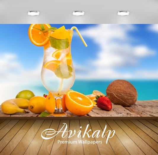 Avikalp Exclusive Awi3059 Summer Refreshing Drinks From Fruit Lemon Orange Banana Coconut Full HD Wa