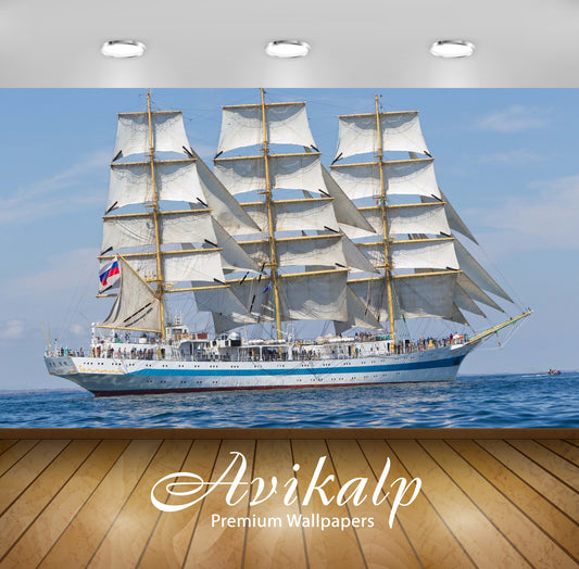 Avikalp Exclusive Awi3138 The Tall Ships Full HD Wallpapers for Living room, Hall, Kids Room, Kitche