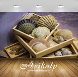 Avikalp Exclusive Premium shells HD Wallpapers for Living room, Hall, Kids Room, Kitchen, TV Backgro