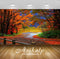 Avikalp Exclusive Awi3274 Beautiful Road Falling Leaves Autumn Colorful Trees Nature Scenery Full HD