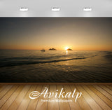 Avikalp Exclusive Premium sunrise HD Wallpapers for Living room, Hall, Kids Room, Kitchen, TV Backgr